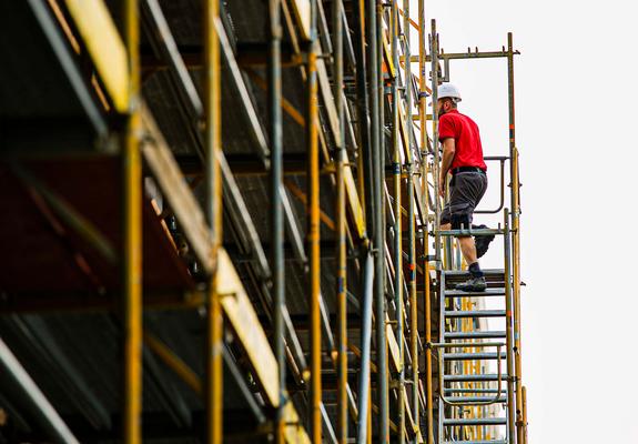 Hoch hinaus: Eine Ausbildung auf dem Bau ist gut bezahlt