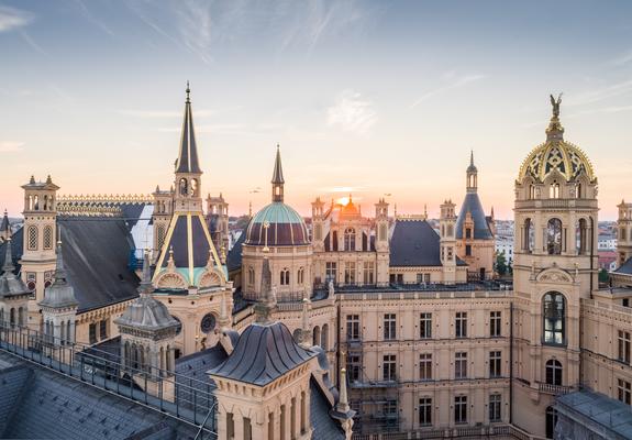 Das Schloss Schwerin ist Teil des Residenzensembles mit dem sich die Landeshauptstadt für den Titel des Welterbes bewirbt, Foto: Welterbe Schwerin Förderverein