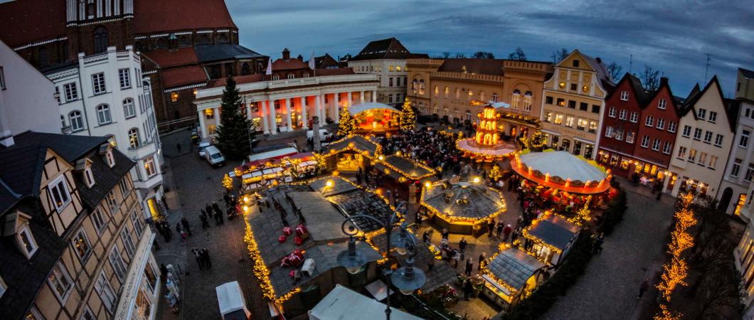 Blick auf den Weihnachtsmarkt vom vergangenen Jahr