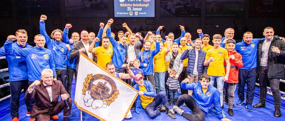 1200 Boxfans feiern 13:10-Sieg beim ersten Heimkampf in der Palmberg- Arena