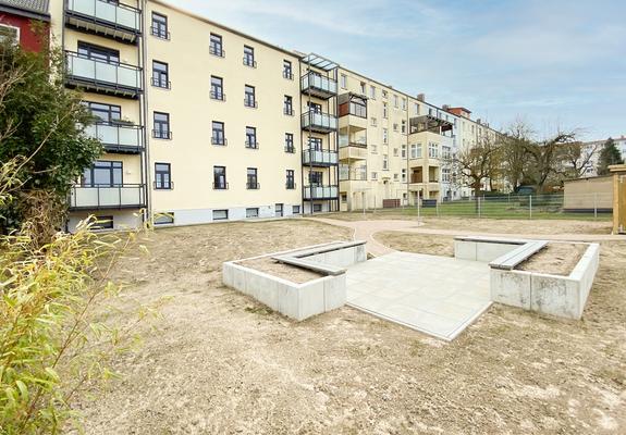 Acht Wohnungen in dem freundlich hellgelben Haus in der Robert-Beltz-Straße 20 hat die WGS im vergangenen Jahr umfassend saniert. Im Dezember konnten die ersten Mieter einziehen und es sich so richtig gemütlich machen.