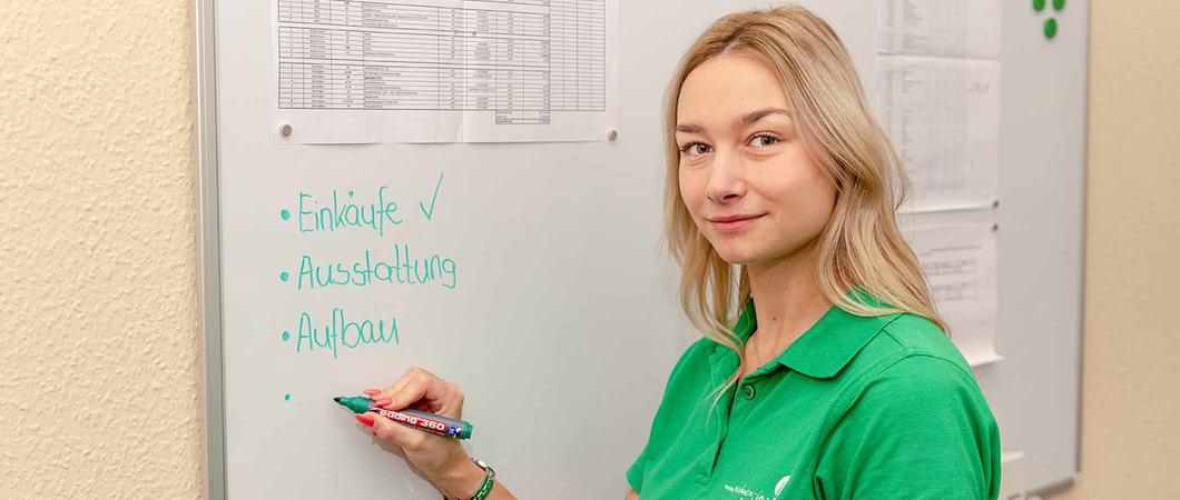 Hier möchte ich meine Ausbildung zur Immobilienkauffrau machen, erzählt Lea Graumüller.