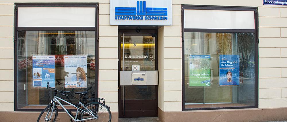 Kundencenter der Stadtwerke in der Mecklenburgstraße 1