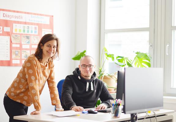 Individuelle Beratung und persönliche Begleitung in angenehmer Atmosphäre: Das Team der Beruflichen Rehabilitation hilft Menschen mit gesundheitlichen und psychischen Beeinträchtigungen auf dem Arbeitsmarkt wieder Fuß zu fassen.