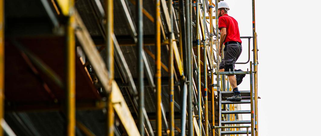 Hoch hinaus: Eine Ausbildung auf dem Bau ist gut bezahlt