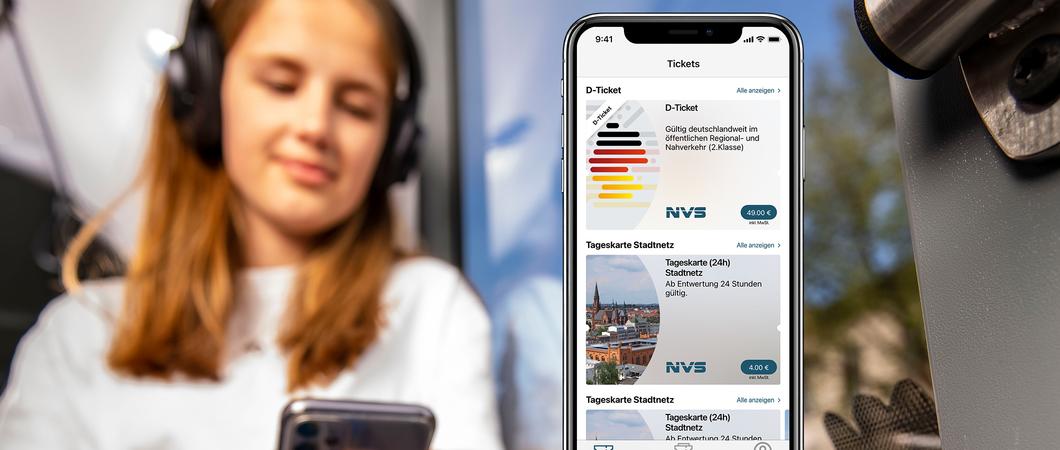 Verkaufsstart für das Deutschland-Ticket in der NVS-App ist der 3. April, Foto: NVS