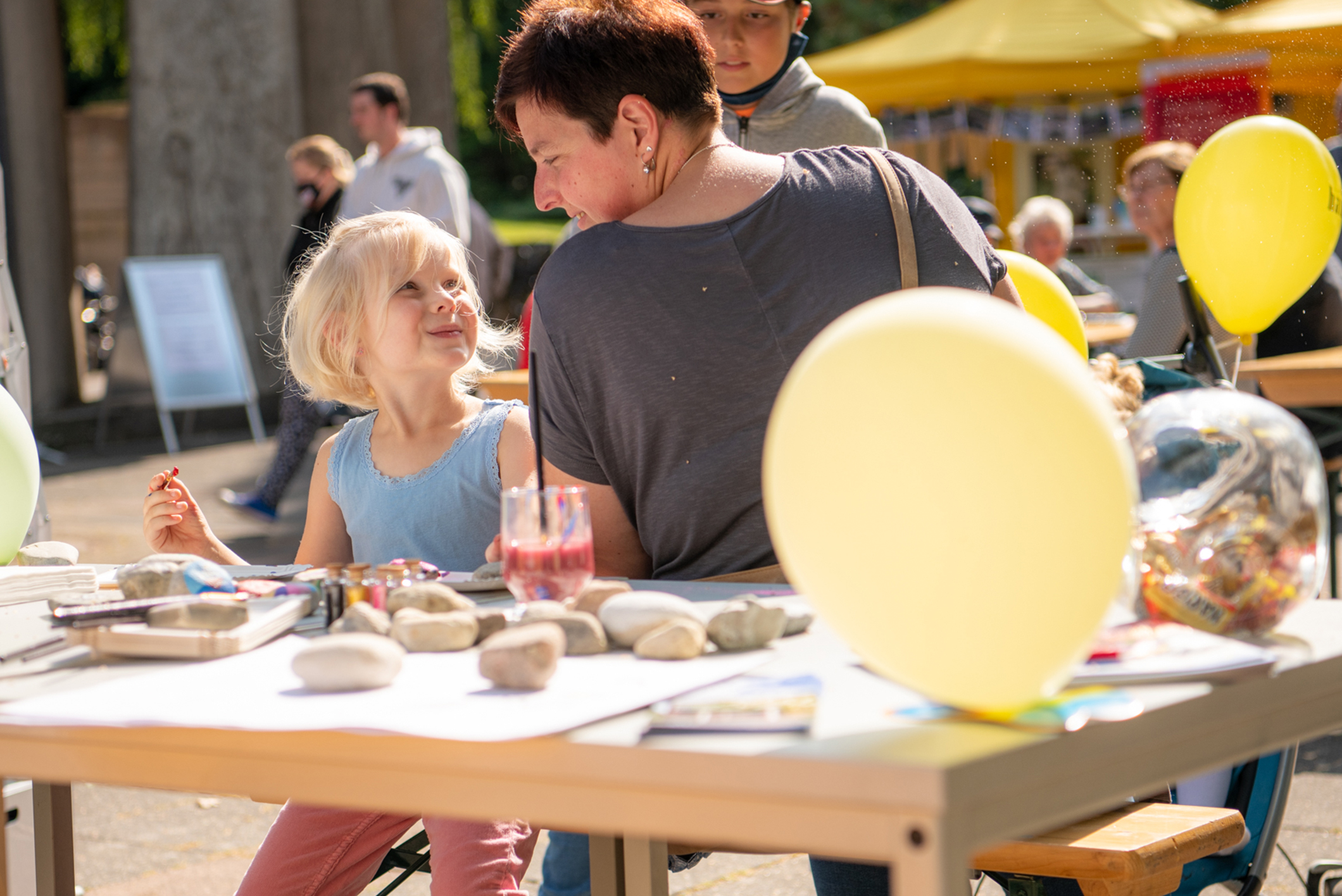 Auch für die Kinder gibt es am Tag der Ruhe Beschäftigung